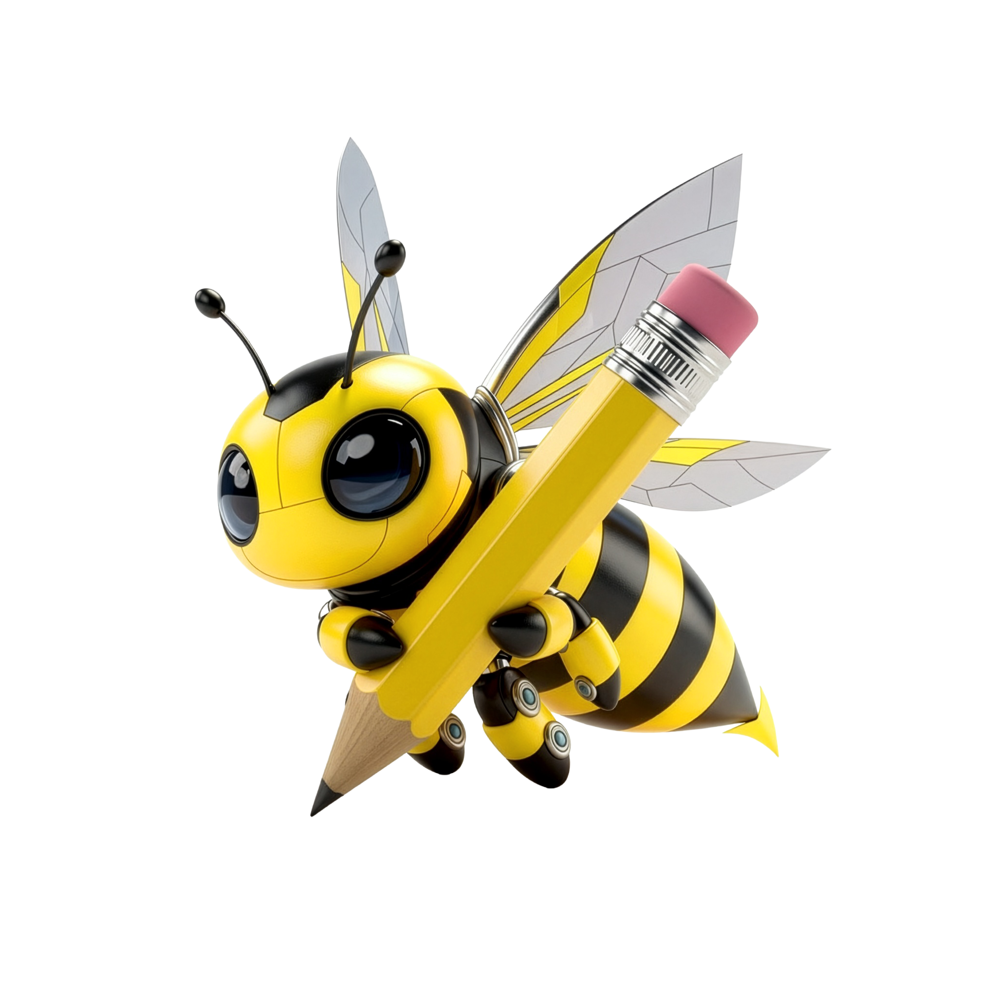 Abeja construyendo